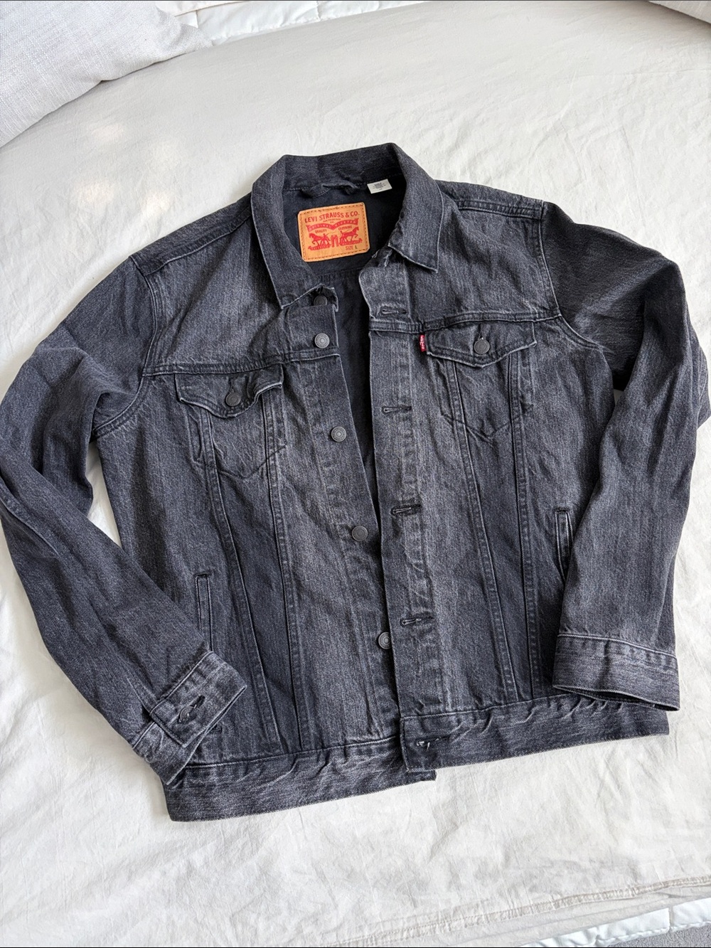Levi's Black Men’s Denim Trucker Jacket - sz L